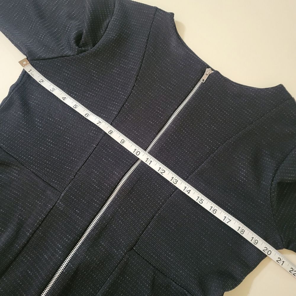 BooHoo Black Gracie Zip-Up Peplum Jacket - Picture 5 of 15